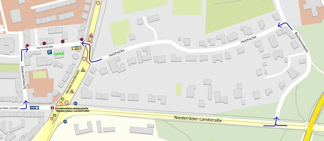 Anreise zum Familienzentrum