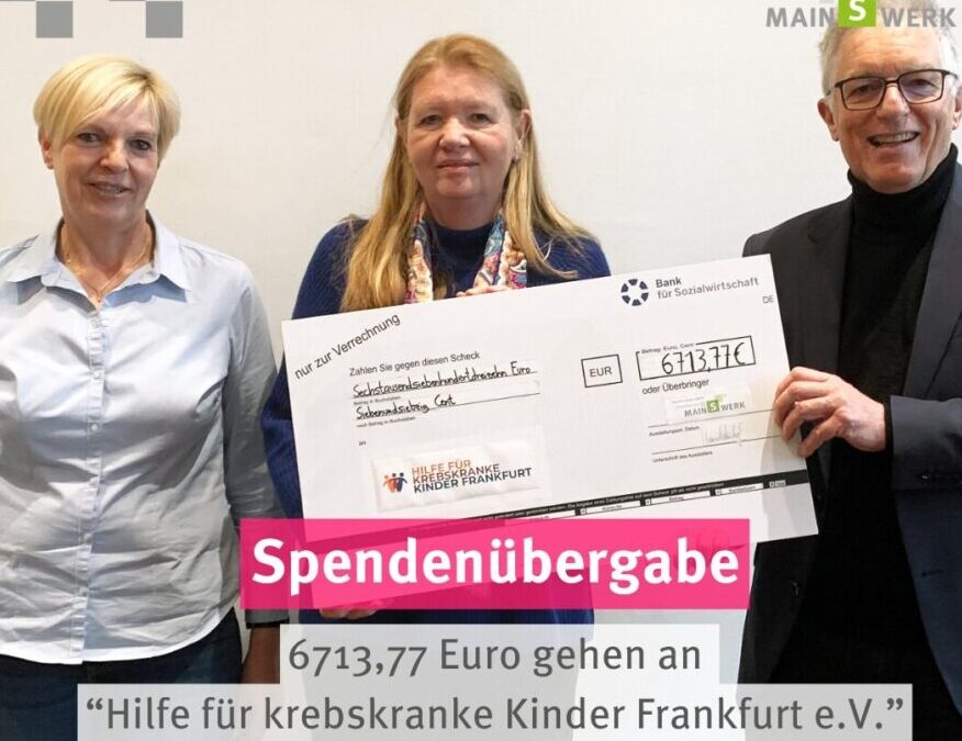 Wunderbare Spende zum Doppeljubiläum