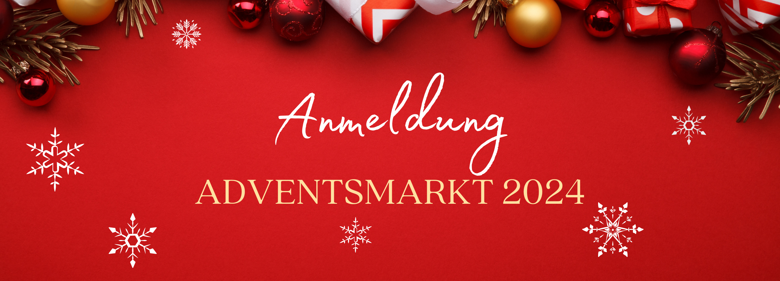Adventsmarkt Header 2024 Anmeldung zum Adventsmarkt