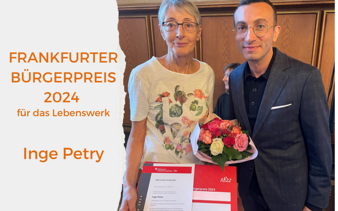 Frankfurter Bürgerpreis 2024 für ihr Lebenswerk